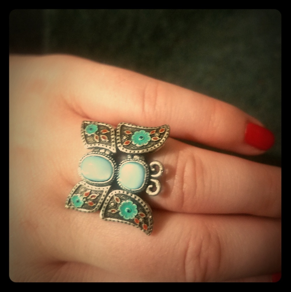 Lucky Brand boho butterfly ring size 7